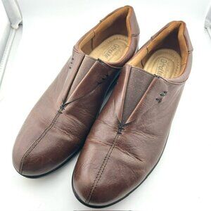 Croft & Barrow Ortholite Lena Brown Leather  Womens Loafers Size 9.5M